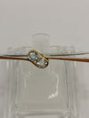 Vintage / Antique 9ct Gold 0.30ct Aquamarine Toi Et Moi Brooch / Pendant