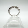 0.25ct Diamond Eternity Twisted Rope Ring in Sterling Silver 925 Size O - P