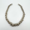 8.5” Graduated Byzantine Chain Extender or Bracelet in Sterling Silver 925 36g