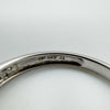 9ct White Gold .10ct Diamond Wedding Eternity Stacking Ring Size L - M