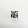 Unisex 9ct White Gold 0.25ct Diamond Single Stud Earring