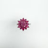 1.25ct Natural Ruby Cluster Ring in Sterling Silver 925 Size U - V by Gemporia