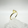 Art Deco 9ct Gold Diamond Ring on a Sterling Silver Band Size L - M