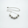 Beaded Ball 18” Necklace in Sterling Silver 925