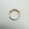 18ct Gold Sapphire & Diamond Wedding Eternity Stacking Ring Size L - M 2.1g