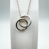 2x Rings or Circle of Life Pendant in Sterling Silver 925 by Argento 