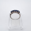 0.50ct Sapphire Eternity Stacking Wedding Ring in Sterling Silver Size L - M 925