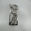 Large Rectangular Celtic Rose Brooch by Carrick Sterling Silver 925 8g *