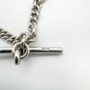 Antique Albert Chain & T-Bar in Sterling Silver 925 