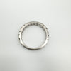 950 Platinum 1ct Diamond 3/4 Hoop Eternity Band / Ring Size O - P