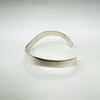 V Shaped Modernist Bangle / Cuff in Sterling Silver 925 Heavy 15g