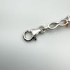 5ct Orange Fire Opal Infinity Tennis Bracelet in Sterling Silver by TGGC 10g