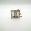 Vintage Small Rectangular Locket Engraved in Sterling Silver 925 Birm 1979