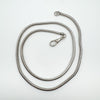 24” Chunky Snake Chain Necklace in Sterling Silver 925 Heavy 