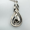 NEW Diamond Infinity Pendant & 18” Necklace in Sterling Silver 925 *