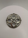 Large Sterling Silver 925 Celtic Knot Brooch Heavy 16g