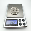 Vintage Large Round Celtic Brooch in Sterling Silver 925 Heavy 14g