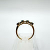 9ct Gold 0.46ct Sapphire & Diamond Ring Size N - O 3g