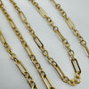 Vintage 9ct Gold Link & Rolo Chain 18” Necklace 4.5g