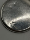 Vintage Large Round Sterling Silver Locket Etched Foliate Design 925 19" Chain