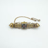 Antique 9ct Gold Ruby & Pearl Brooch