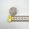 Vintage Large Round Celtic Brooch in Sterling Silver 925 Heavy 14g