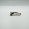 1ct CZ Round Cut Solitaire Ring in Sterling Silver 925 Size 