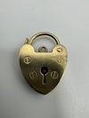 Vintage 9ct Gold Heart Lock Padlock by Jam 2.3g