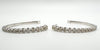 10ct White Gold Large Diamond Hoops 