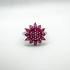 1.25ct Natural Ruby Cluster Ring in Sterling Silver 925 Size U - V by Gemporia