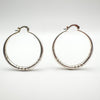 Large Chunky Diamond Cut Hoop Earrings in Sterling Silver 925