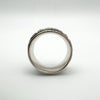 Wide Floral Engraved Spinning Fidget Ring in Sterling Silver 925 K - L by D’joy