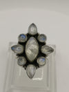 2.5ct Moonstone Ring Size I - J by Doug Paulus Sterling Silver 925 6g