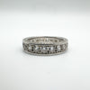 Chunky 2ct CZ Full Eternity Band Ring Size P - Q