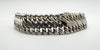 Unusual Chunky Braided Link Chain Bracelet in Sterling Silver 925 Heavy 25g