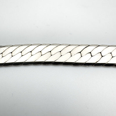 30” Herringbone Chain Necklace in Sterling Silver 925 Heavy 66g UNISEX