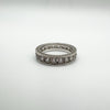 Chunky 2ct CZ Full Eternity Band Ring Size P - Q