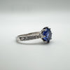 1.5ct Blue Sapphire CZ Engagement Ring Size M - N Sterling Silver 925