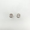 1ct CZ Solitaire Stud Earrings in Sterling Silver 925