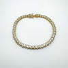 4.6ct CZ  Vermeil Tennis Bracelet in Sterling Silver 925