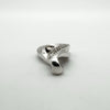 Diamond Infinity Pendant in Sterling Silver 925 