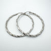 XL Twisted Hoops in Sterling Silver 925