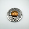 St. Justin Celtic Pewter & Copper Brooch Heavy 34g *