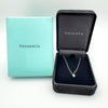 Tiffany & Co. Platinum Diamond 0.12ct Pendant 18” Necklace with Boxes RRP £1250