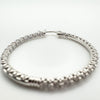 Large Sparkly CZ Full Hoops in Sterling Silver 925