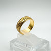 Antique 18ct Gold Ivy Vine Engraved Wedding Eternity Stacking Ring 5.5g P - Q