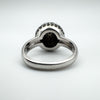 Chunky Black CZ Disco Ball Ring Size N - O Heavy 7g