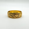 Antique 18ct Gold Ivy Vine Engraved Wedding Eternity Stacking Ring 5.5g P - Q