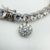 NEW 12ct CZ Tennis Bracelet in Sterling Silver 925 Heavy 15g *