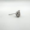 Unisex 9ct White Gold 0.25ct Diamond Single Stud Earring